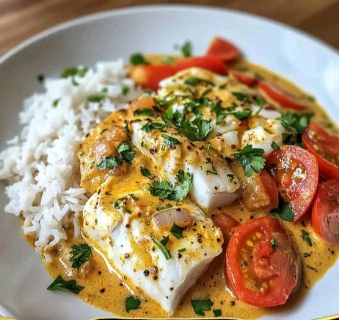 Curry de Poisson Blanc au Lait de Coco