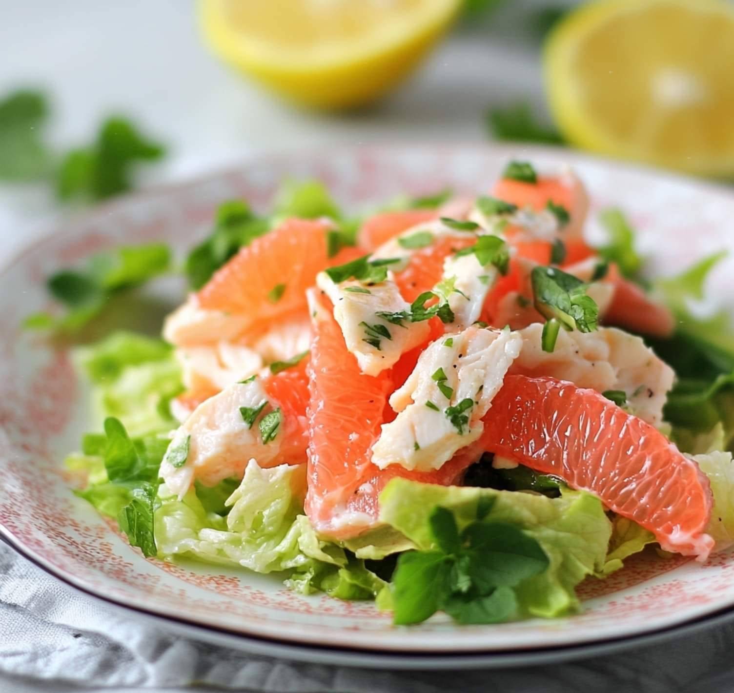 Salade de Crabe au Pamplemousse