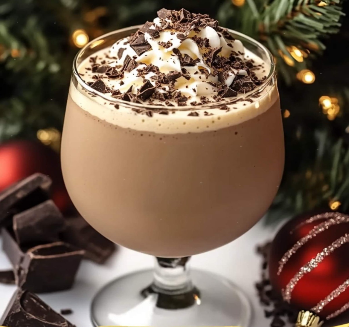 Chocolat Eggnog de la Veille de Noël