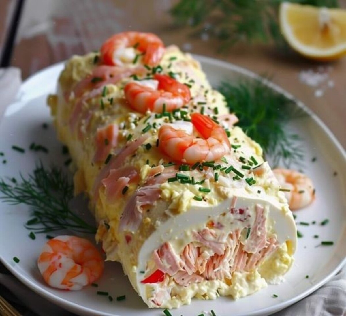 Bûche Salée aux Saveurs de la Mer