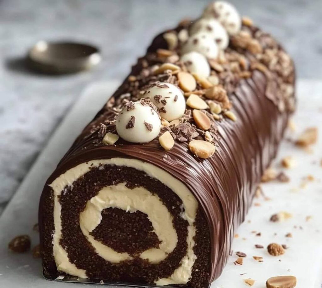 Bûche Roulée au Chocolat