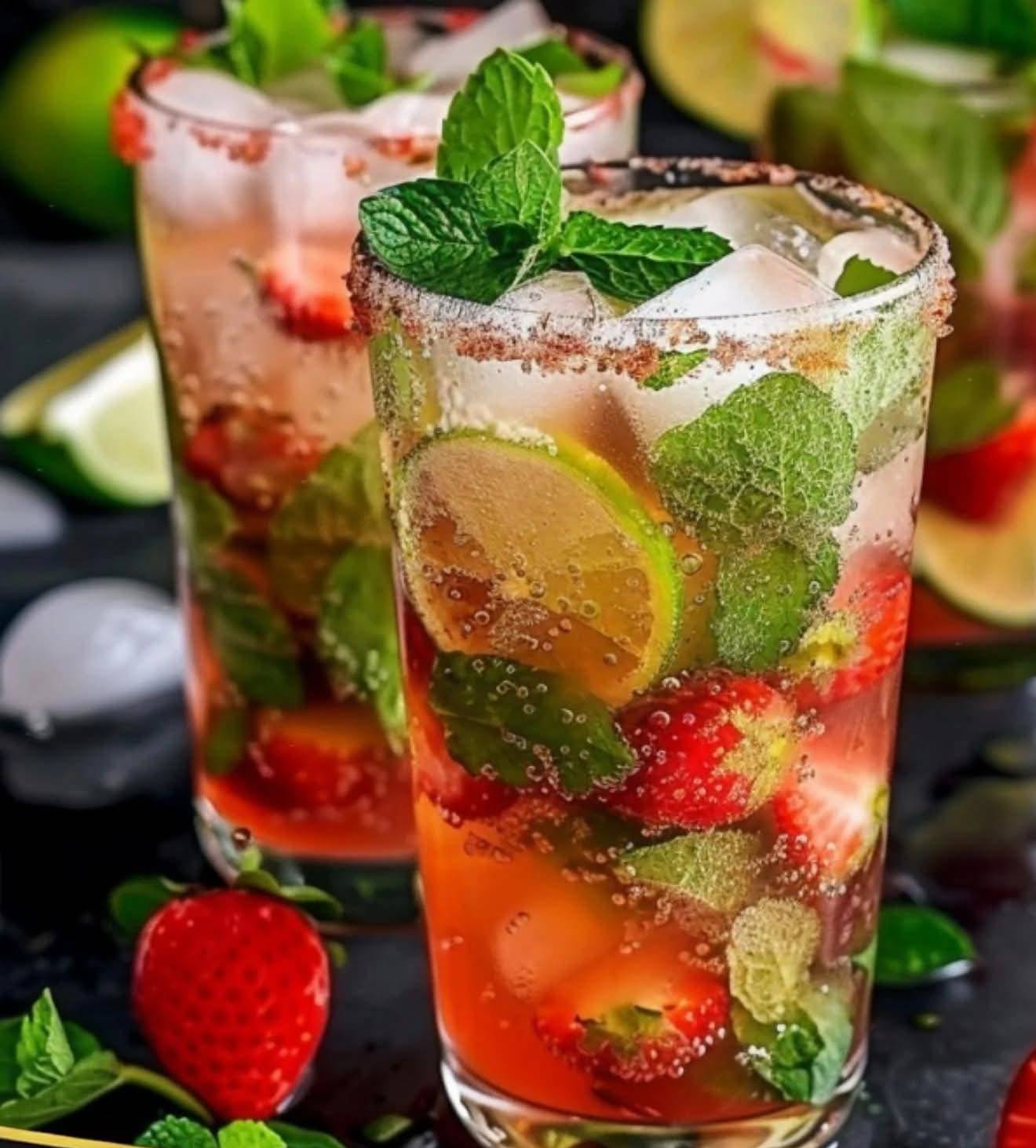 Mojito Fraises Sans Alcool