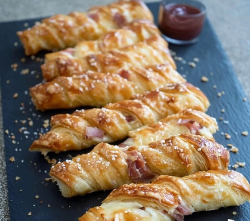 Torsades Feuilletées Jambon et Fromage