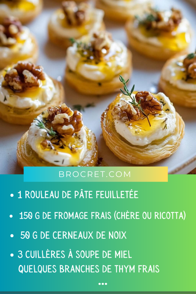 Bouchées Feuilletées au Fromage Frais