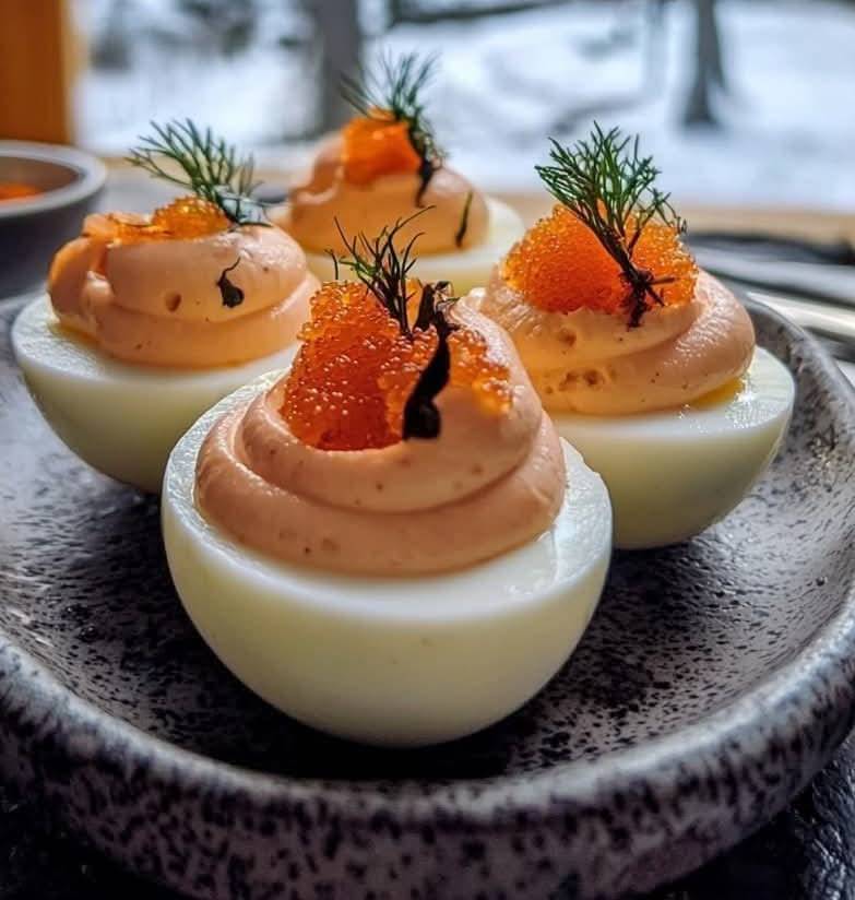 Œufs Farcis à la Mousse de Saumon Simple