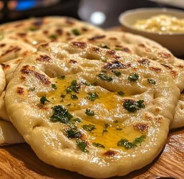 Recette de Naan à l’Ail Simple