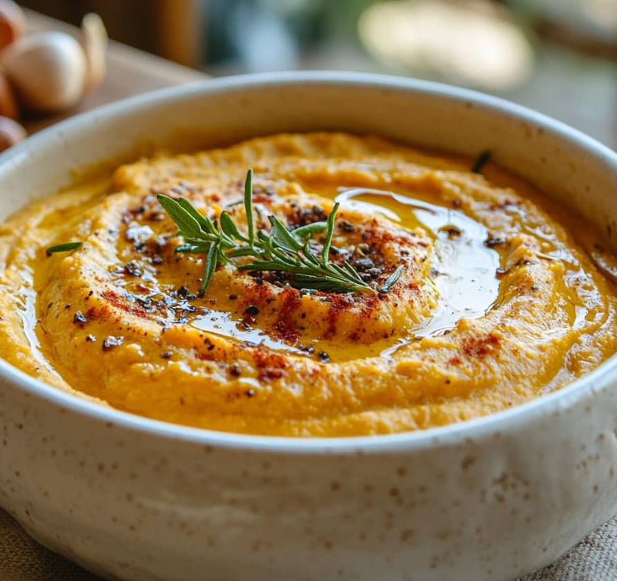 Tartinade de courge rôtie et ricotta simple