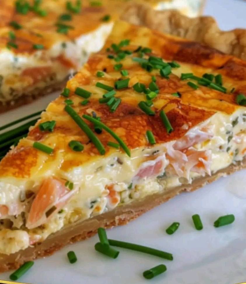 Quiche au Saumon et Boursin