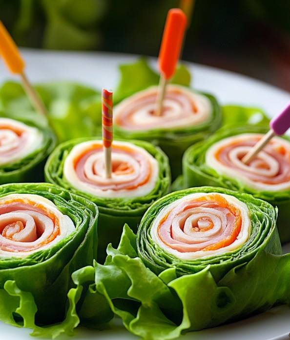 recette de Roulés de Salade Jambon et Fromage facile