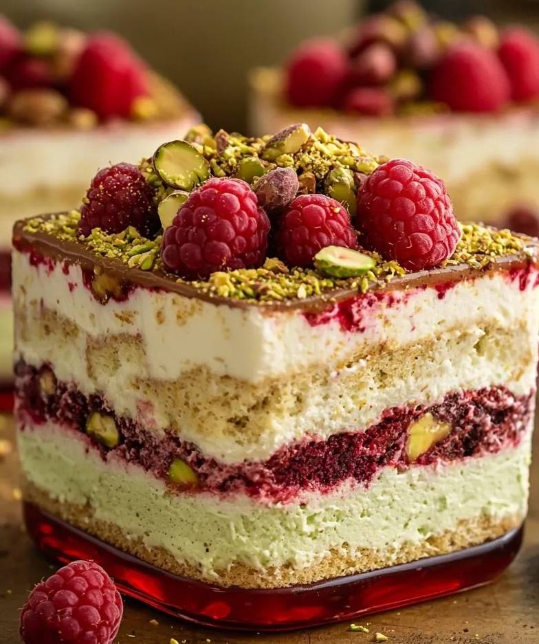 Reccete de Tiramisu Framboise et Pistache