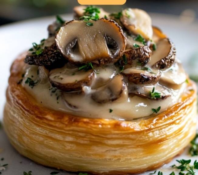 Vol au vent aux champignons et truffes