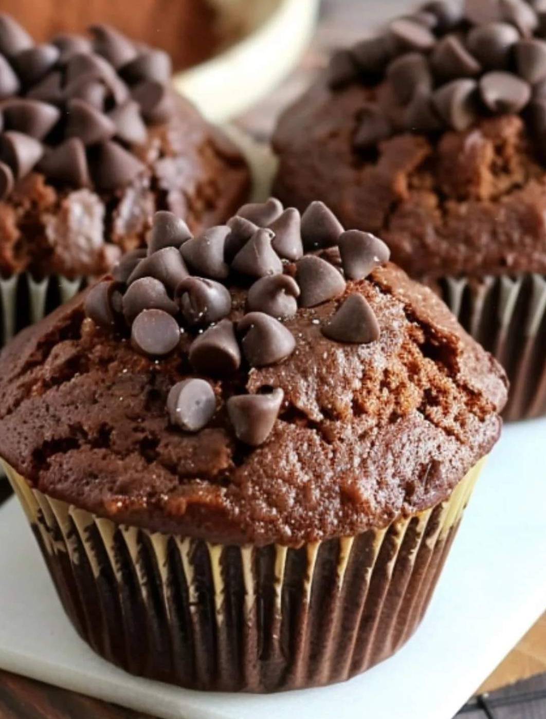 Muffins Légers au Chocolat et Compote de Pommes