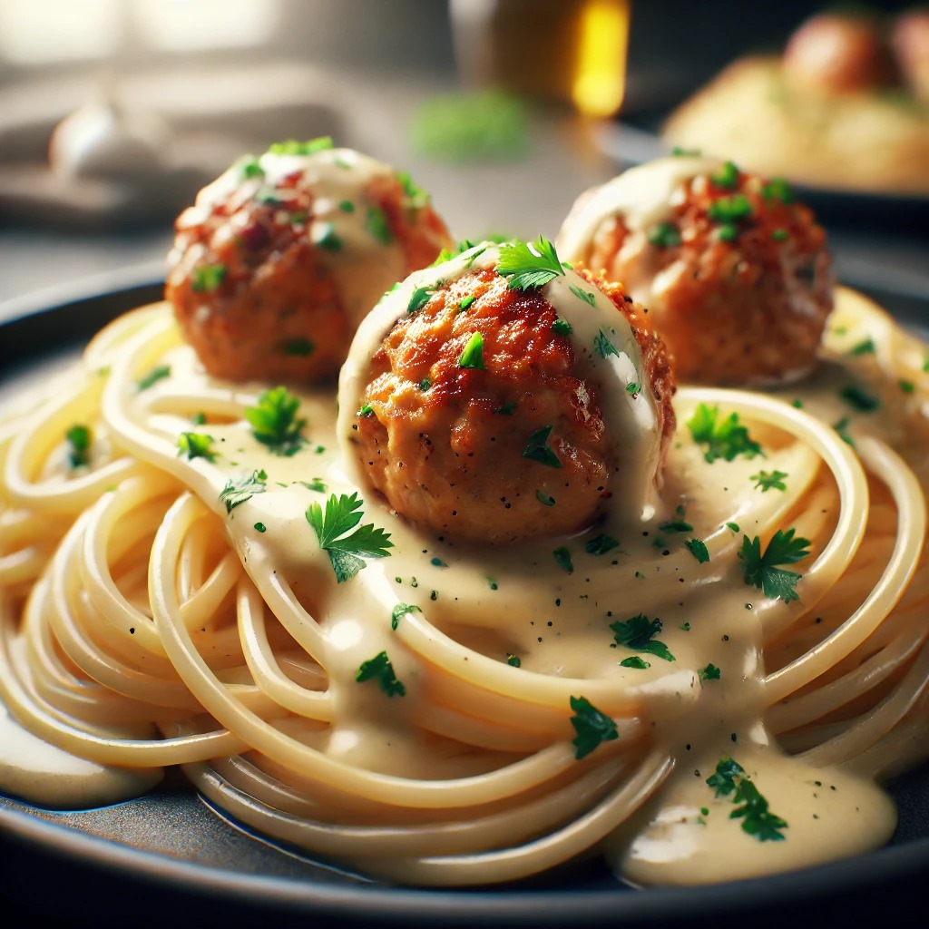 Recette Spaghetti aux Boulettes de Poulet