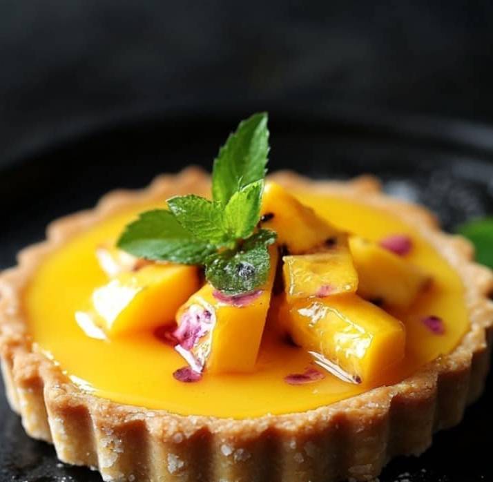 Tartelettes Mangue et Coulis Exotique facile