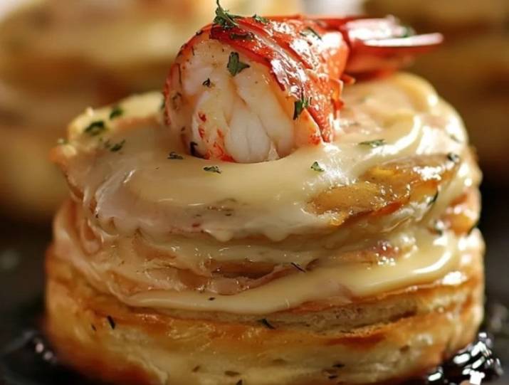 Vol au vent au homard et au champagne