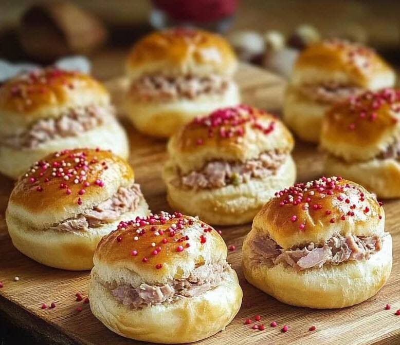 Mini-Brioche au Thon et Fromage Frais Simple