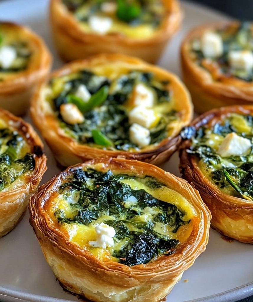 Mini-Quiches Épinards et Feta