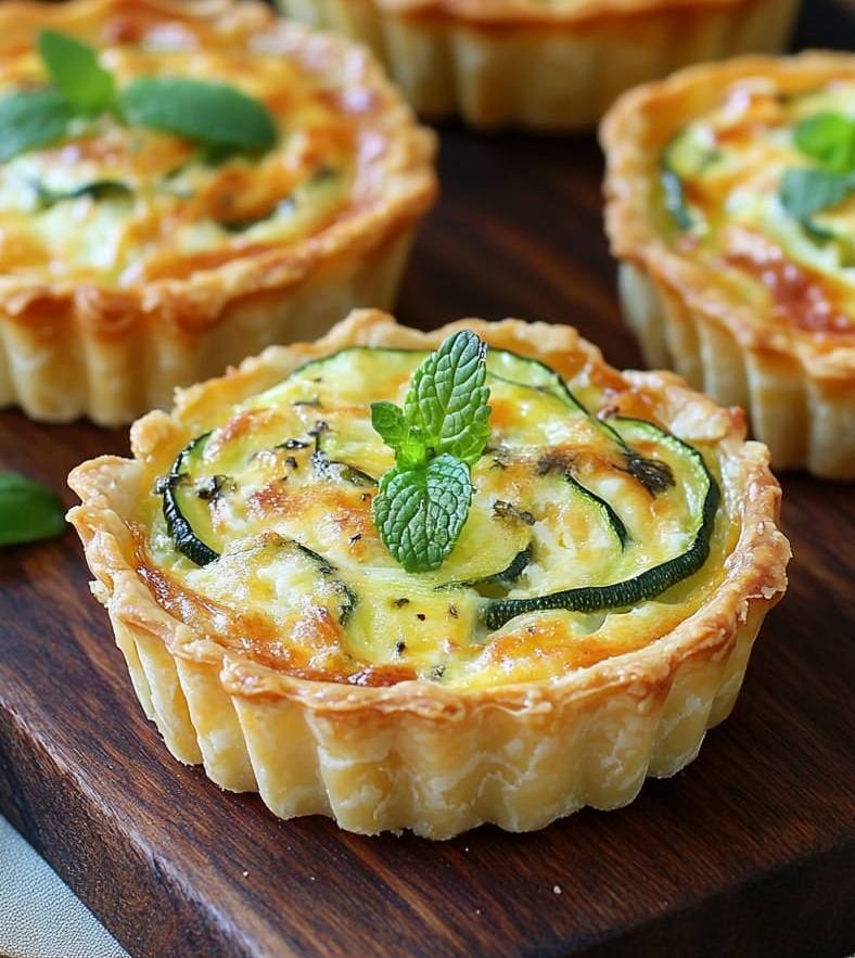 Mini-Quiches aux Courgettes et Ricotta