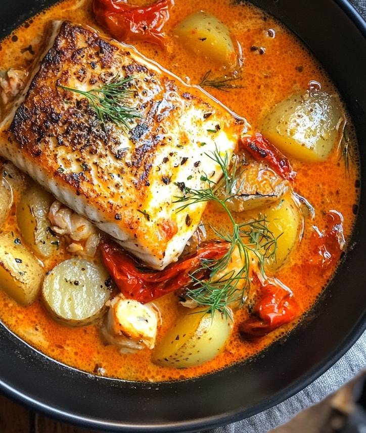 Bouillabaisse crémeuse au poisson Simple