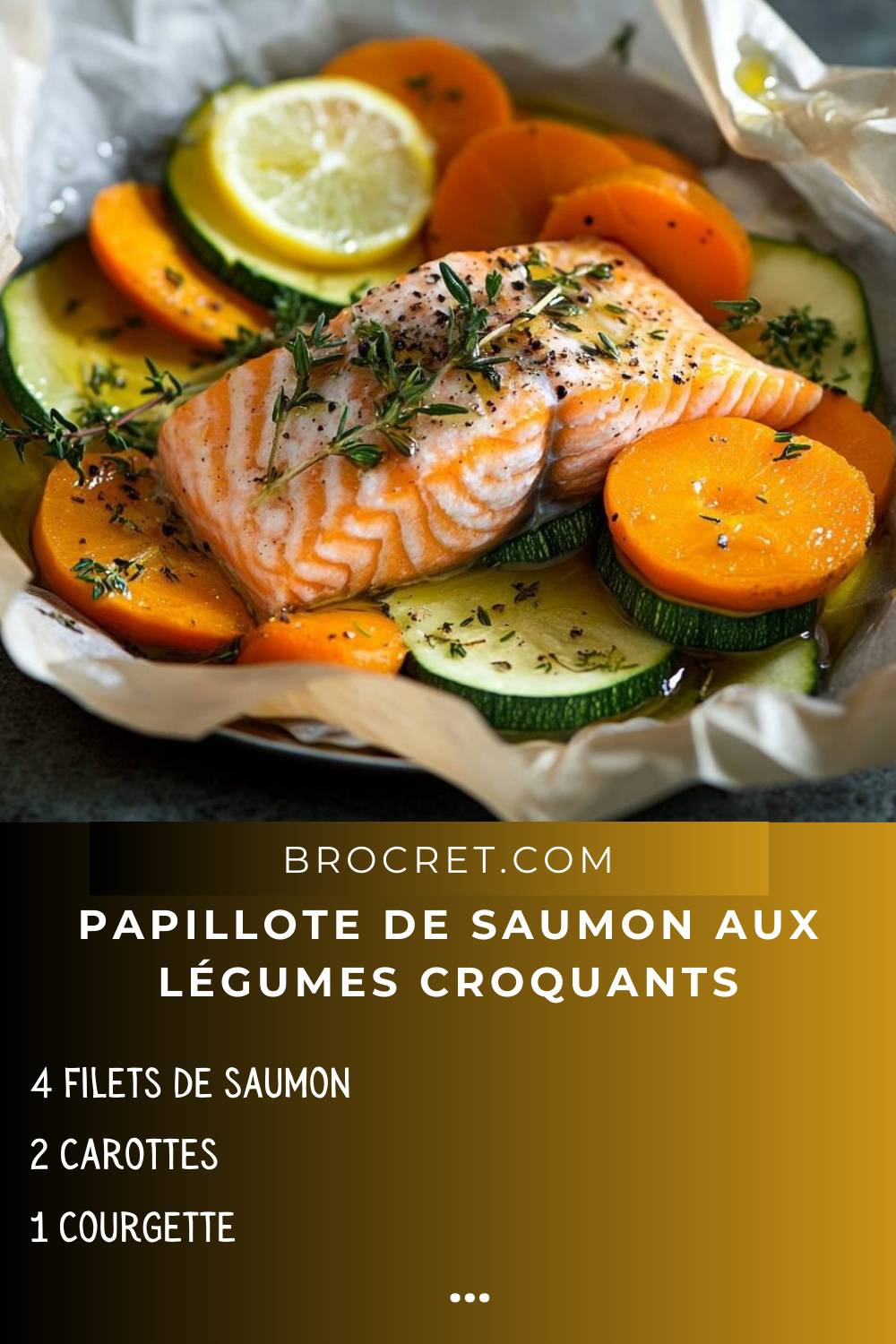 Papillote de Saumon aux Légumes Croquants Simple