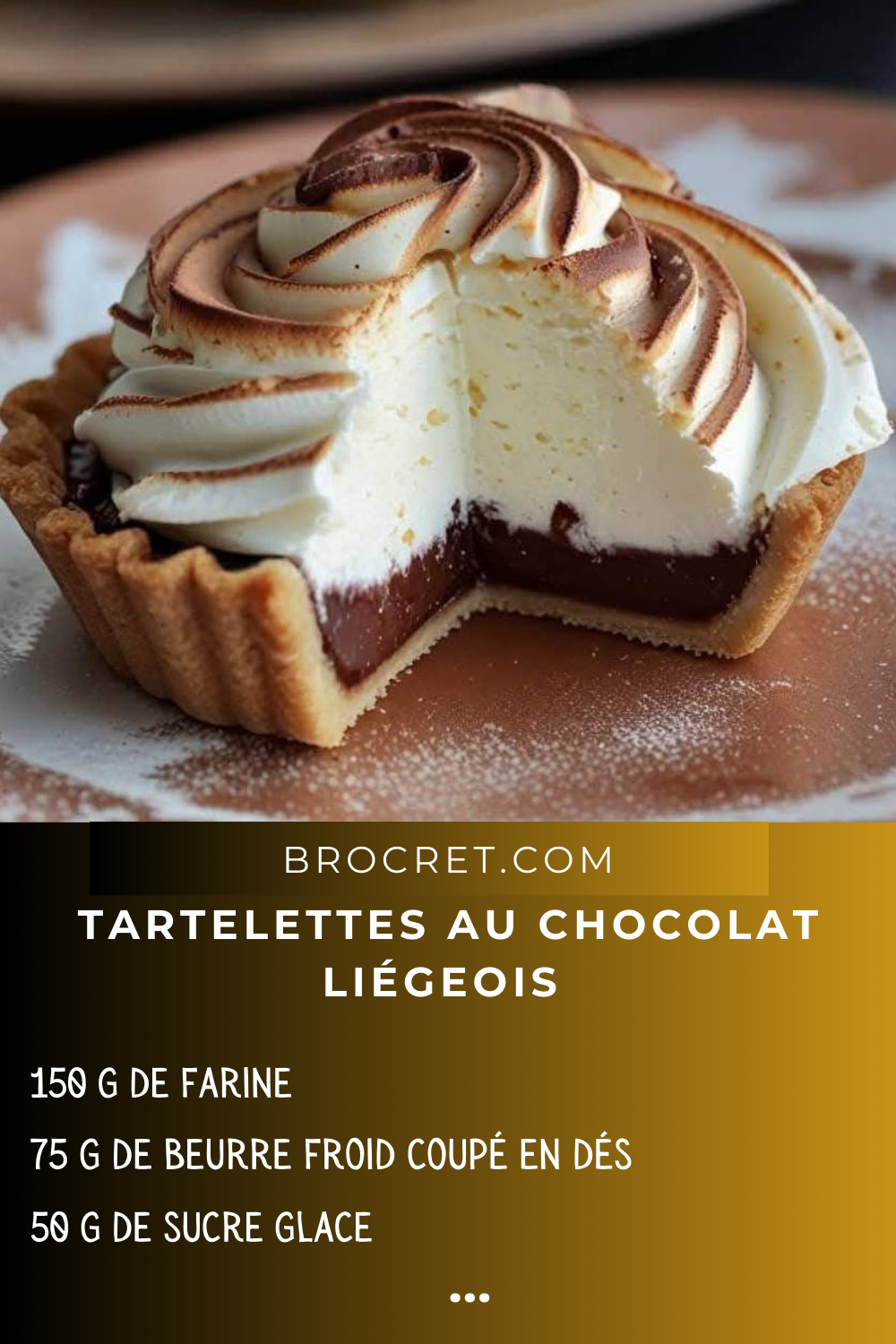 Tartelettes au Chocolat Liégeois Simple