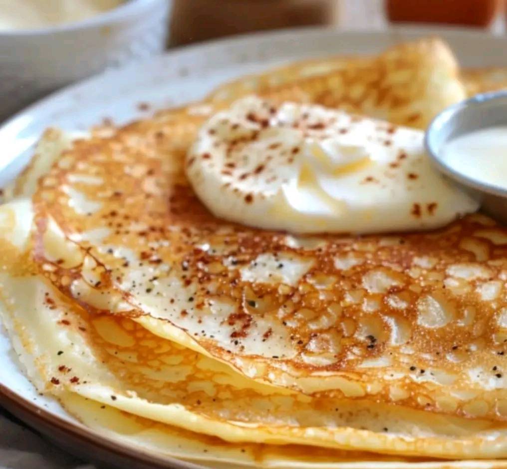 Des Crêpes au Fromage Blanc Sans Farine Simple