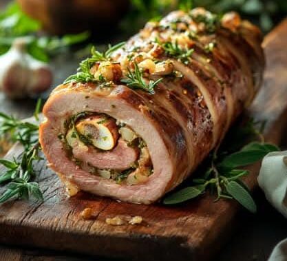 Recette de Roulade de Porc Farcie Simple