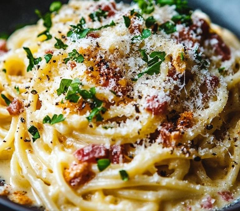 Recette de Spaghetti Carbonara Simple