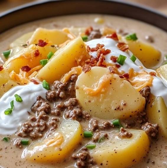 Soupe crémeuse aux pommes de terre Simple