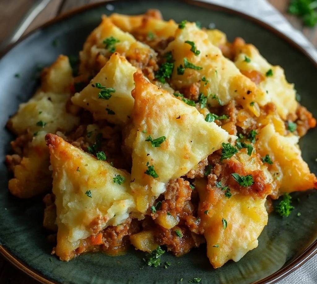 Samoussas gratinés dorés et croustillants, servis avec une salade fraîche