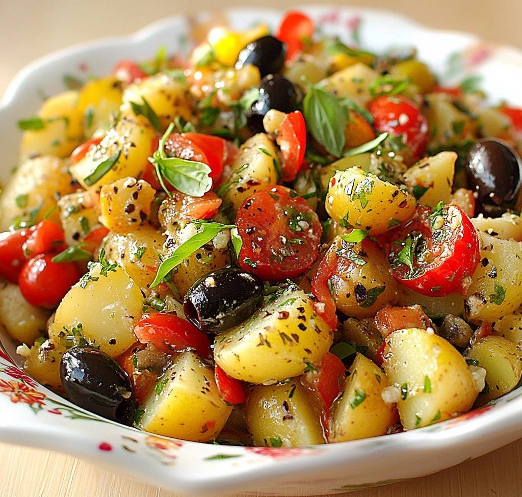 Salade de Pommes de Terre Méditerranéenne simple