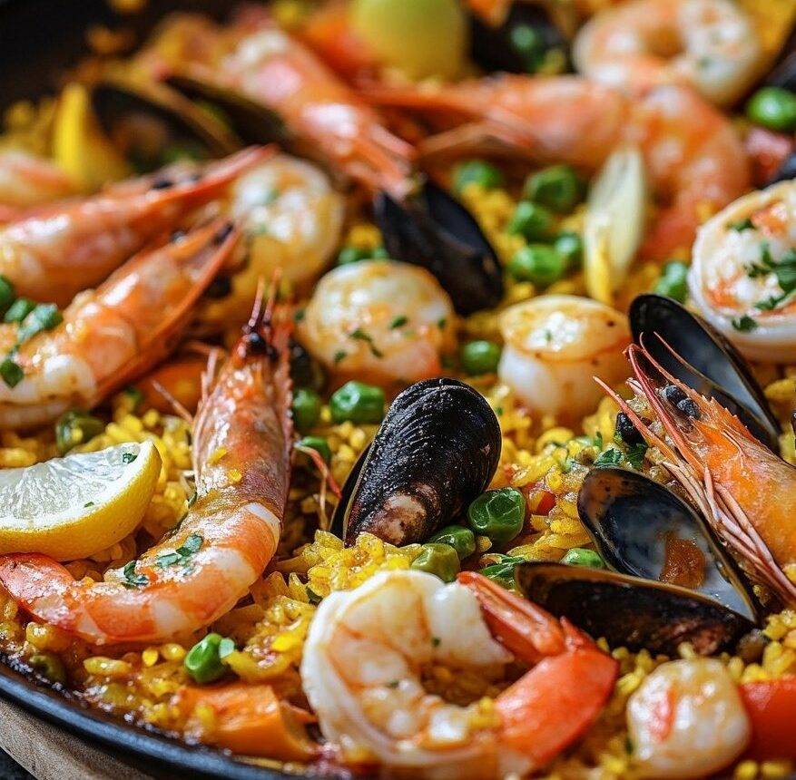 Paella aux Fruits de Mer et Légumes