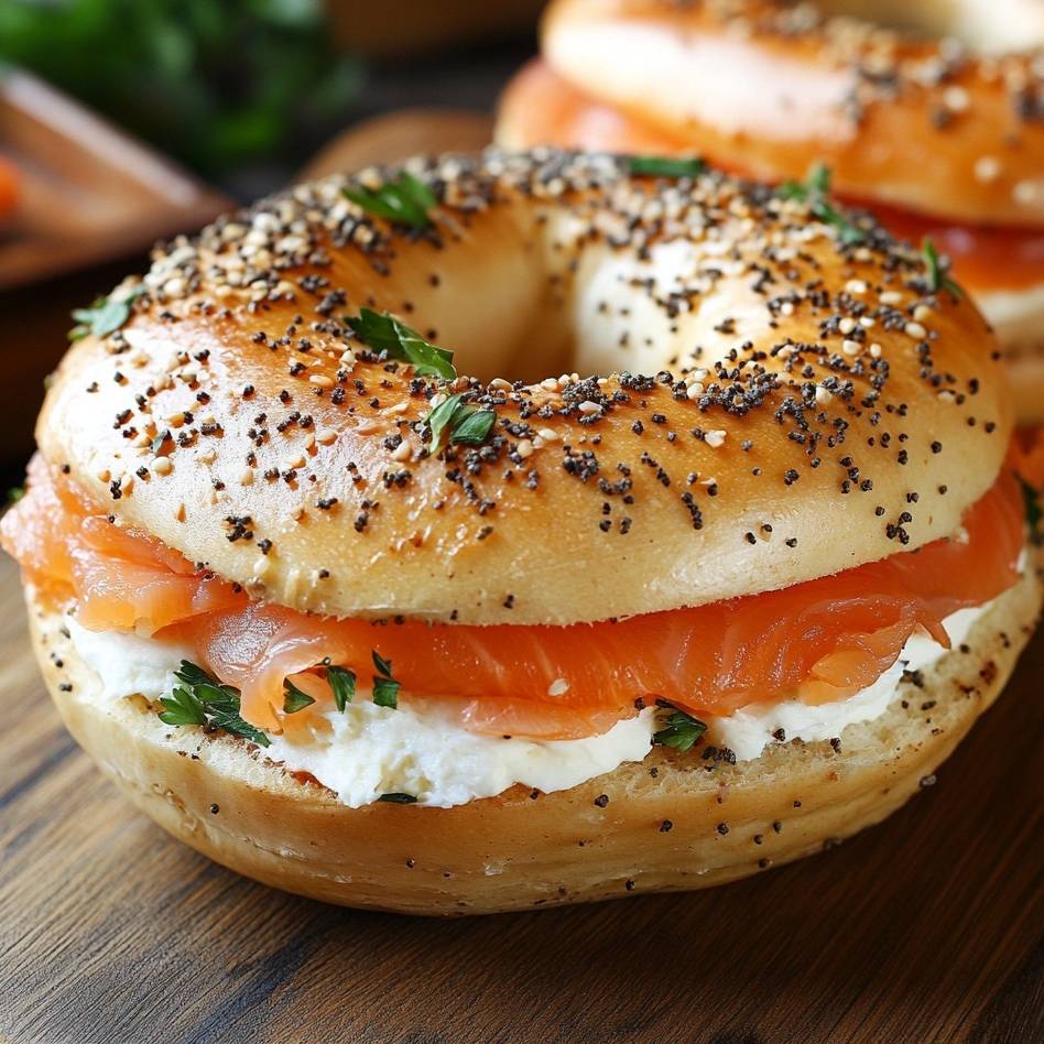 Bagel au Saumon Fumé et Fromage Frais simple