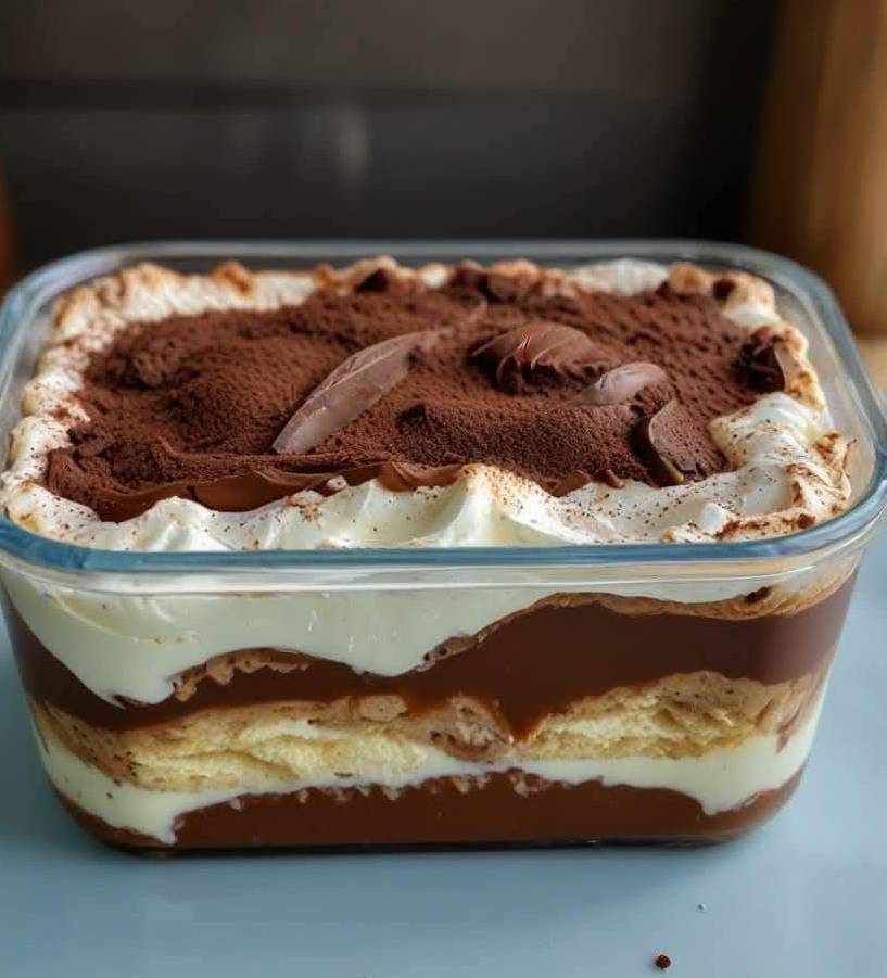 Tiramisu au Nutella sans œufs simple