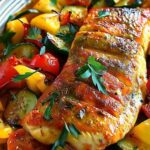 Recette de poisson rôti et légumes simple