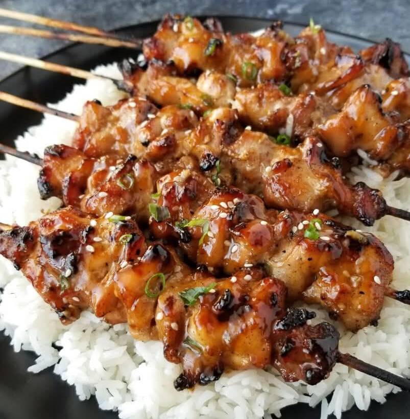 Brochettes de Poulet Teriyaki simple