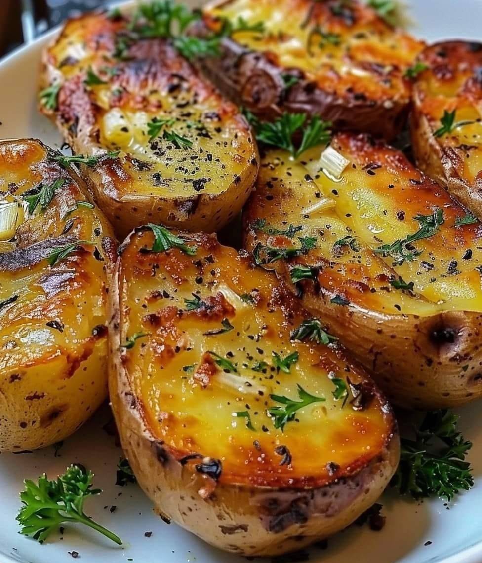 Pommes de Terre à l'Ail et au Beurre au Four simple