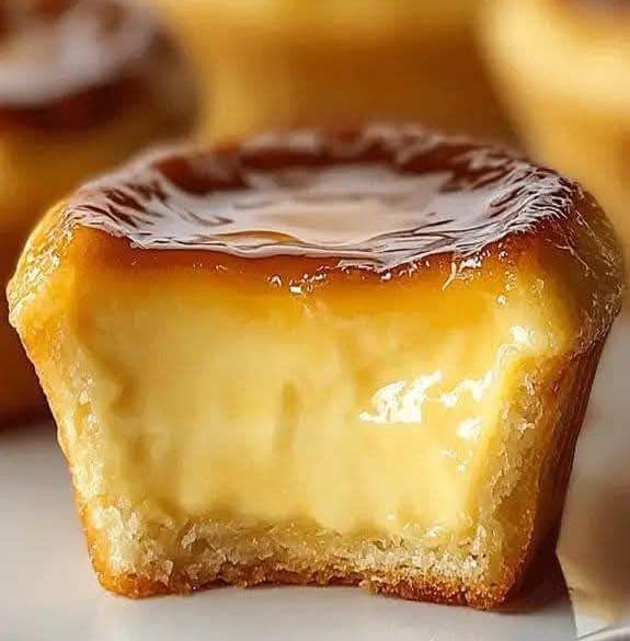 Muffins Veloutés au Flan au Caramel