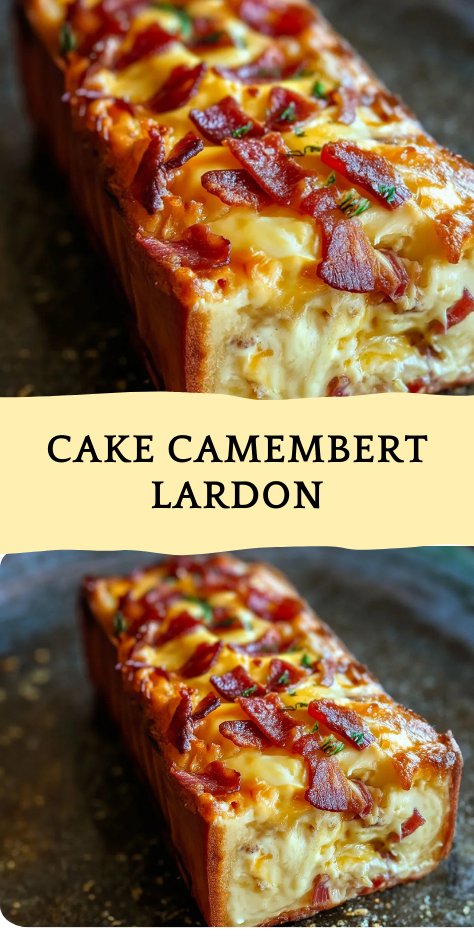 Cake camembert lardons moelleux et savoureux